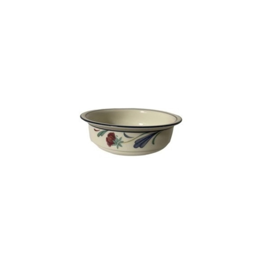 Lenox Chinastone Poppies on Blue 6 1/4" Soup/Cereal Bowl